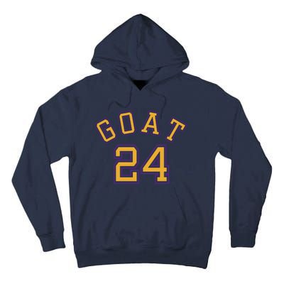 Kobe 24 Goat Jersey Los Angeles Basketball Team Tall Hoodie