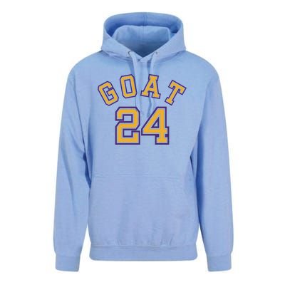 Kobe 24 Goat Jersey Los Angeles Basketball Team Unisex Surf Hoodie