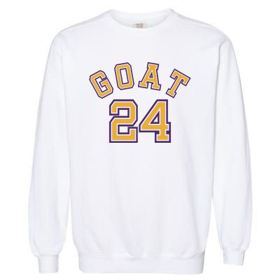 Kobe 24 Goat Jersey Los Angeles Basketball Team Garment-Dyed Sweatshirt