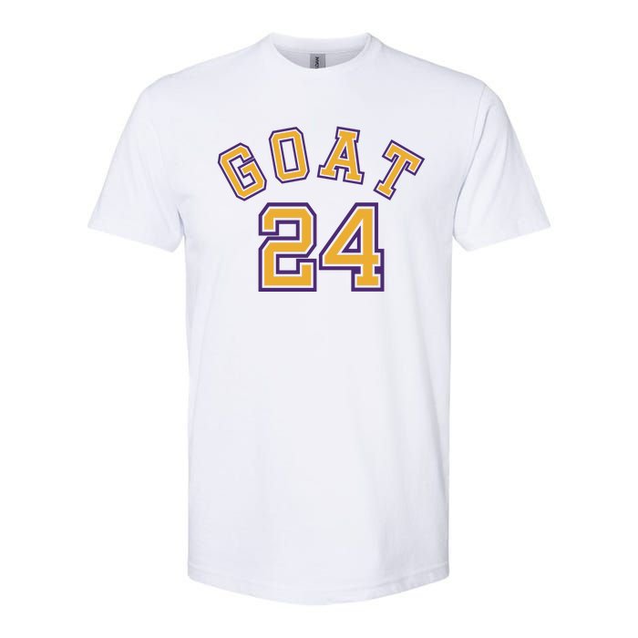 Kobe 24 Goat Jersey Los Angeles Basketball Team Softstyle CVC T-Shirt