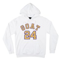 Kobe 24 Goat Jersey Los Angeles Basketball Team Hoodie