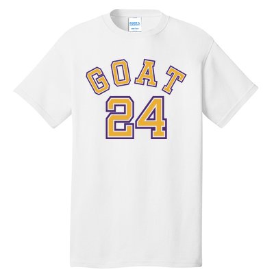 Kobe 24 Goat Jersey Los Angeles Basketball Team Tall T-Shirt