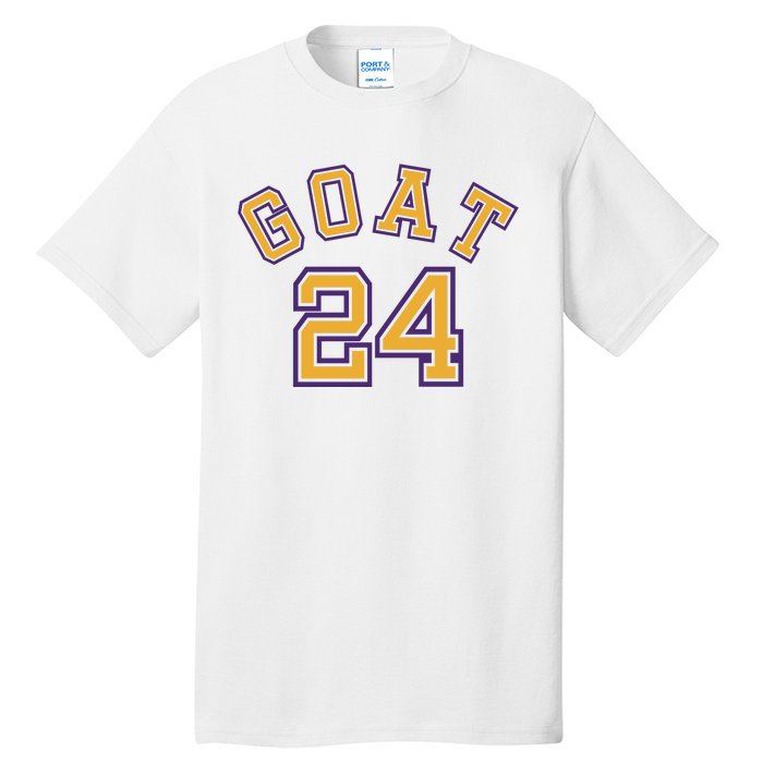 Kobe 24 Goat Jersey Los Angeles Basketball Team Tall T-Shirt