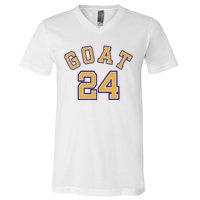 Kobe 24 Goat Jersey Los Angeles Basketball Team V-Neck T-Shirt