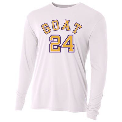 Kobe 24 Goat Jersey Los Angeles Basketball Team Cooling Performance Long Sleeve Crew