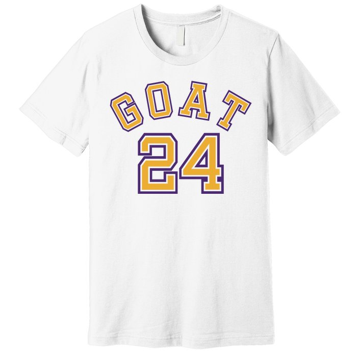 Kobe 24 Goat Jersey Los Angeles Basketball Team Premium T-Shirt