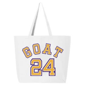 Kobe 24 Goat Jersey Los Angeles Basketball Team 25L Jumbo Tote