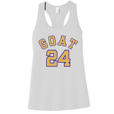 Kobe 24 Goat Jersey Los Angeles Basketball Team Women's Racerback Tank