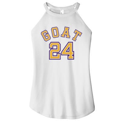 Kobe 24 Goat Jersey Los Angeles Basketball Team Women’s Perfect Tri Rocker Tank