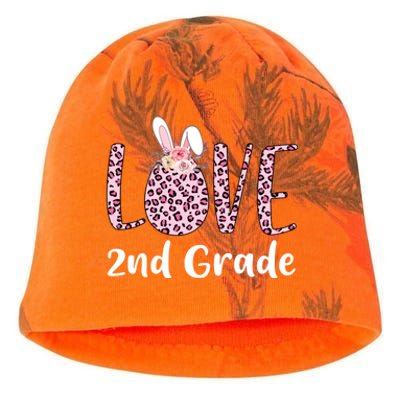 Love 2nd Grade Eggs Leopard Cute Bunny Teacher Easter Day Great Gift Kati - Camo Knit Beanie