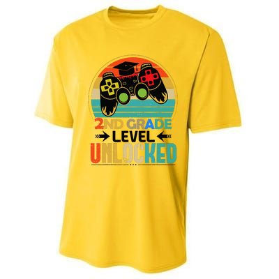 Level 2nd Grade Unlocked Back To School First Day Performance Sprint T-Shirt