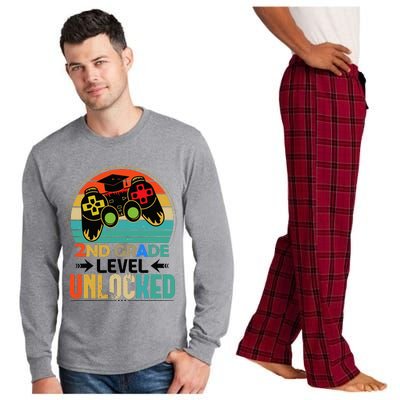 Level 2nd Grade Unlocked Back To School First Day Long Sleeve Pajama Set