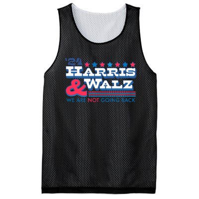 Lookhuman 24 Harris And Walz We Are Not Going Back Mesh Reversible Basketball Jersey Tank