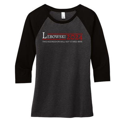 Lebowski 2024 Women's Tri-Blend 3/4-Sleeve Raglan Shirt