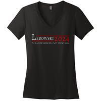 Lebowski 2024 Women's V-Neck T-Shirt