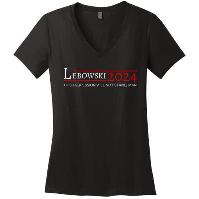 Lebowski 2024 Women's V-Neck T-Shirt