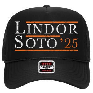 Lindor 25 New York Fan Design High Crown Mesh Back Trucker Hat