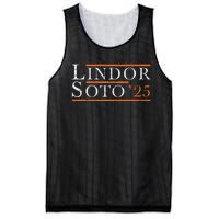 Lindor 25 New York Fan Design Mesh Reversible Basketball Jersey Tank