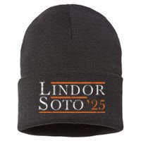 Lindor 25 New York Fan Design Sustainable Knit Beanie