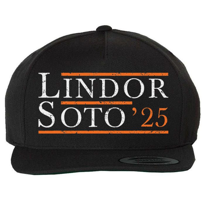 Lindor 25 New York Fan Design Wool Snapback Cap