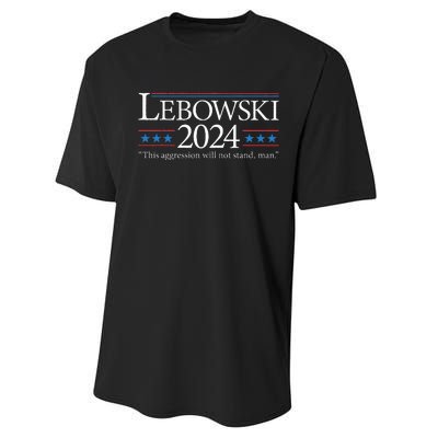 Lebowski 2024 Political Election Vote 2024 Performance Sprint T-Shirt