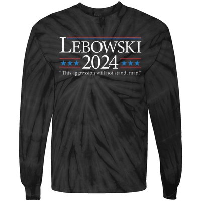 Lebowski 2024 Political Election Vote 2024 Tie-Dye Long Sleeve Shirt