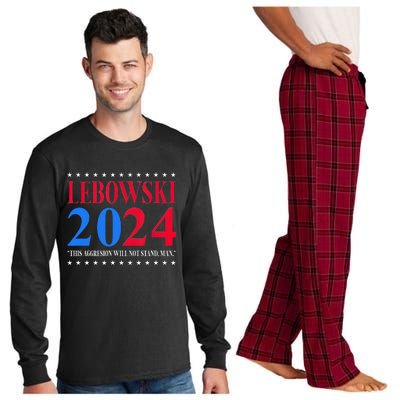 Lebowski 2024 Political Election Vote Long Sleeve Pajama Set