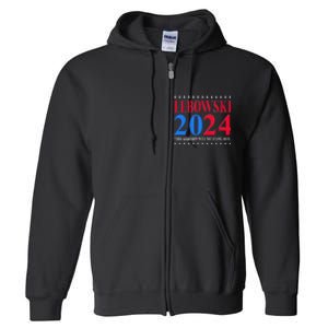 Lebowski 2024 Political Election Vote Full Zip Hoodie