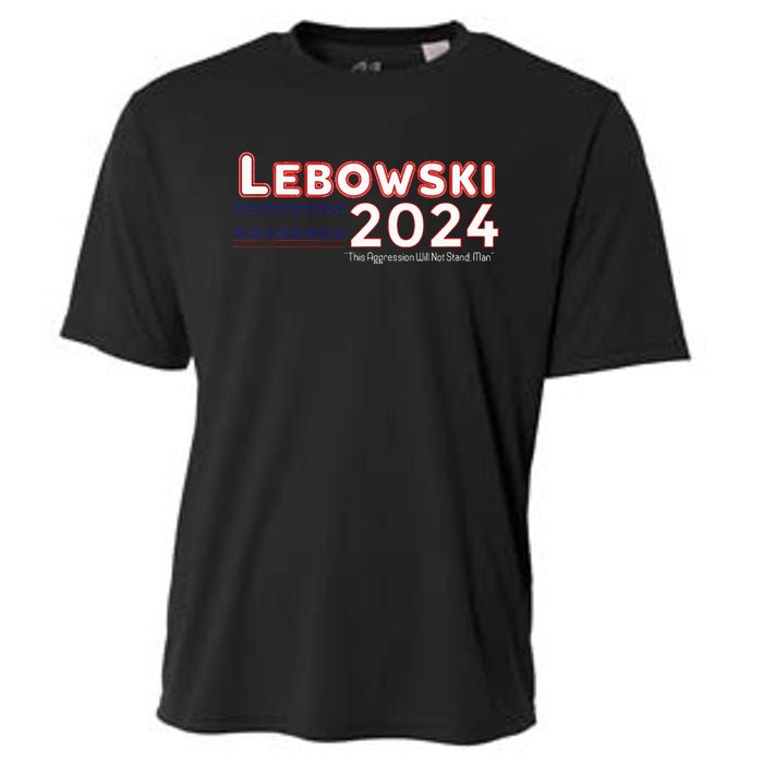 Lebowski 2024 This Aggression Will Stop Man For Election Cooling Performance Crew T-Shirt