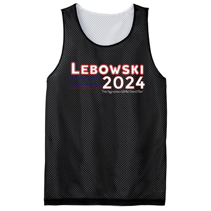 Lebowski 2024 This Aggression Will Stop Man For Election Mesh Reversible Basketball Jersey Tank