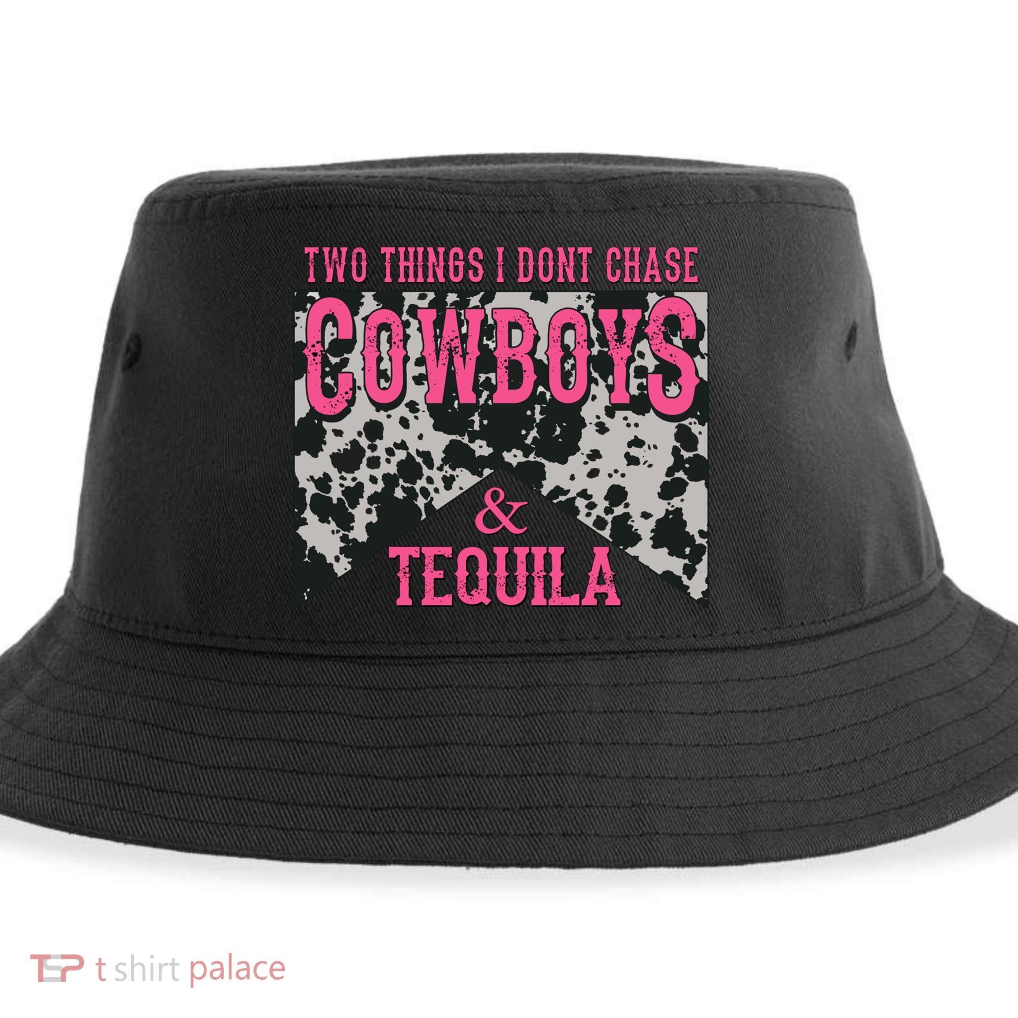 Leopard 2 Things I Don't Chase Cowboys And Tequila Western Gift Sustainable Bucket Hat