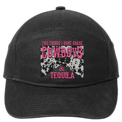 Leopard 2 Things I Don't Chase Cowboys And Tequila Western Gift 7-Panel Snapback Hat