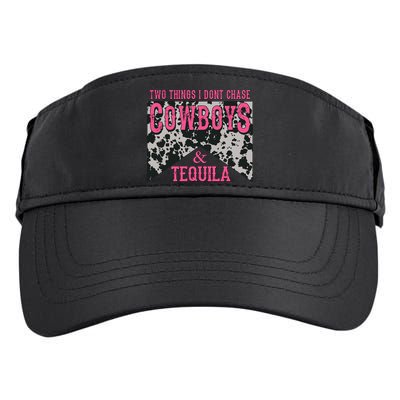 Leopard 2 Things I Don't Chase Cowboys And Tequila Western Gift Adult Drive Performance Visor
