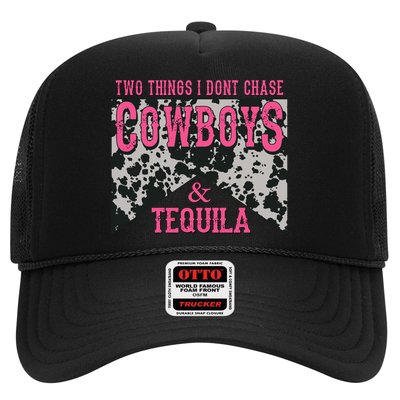 Leopard 2 Things I Don't Chase Cowboys And Tequila Western Gift Trucker Hat