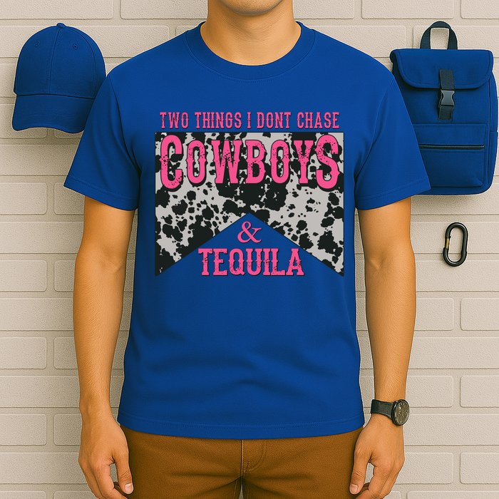 Leopard 2 Things I Don't Chase Cowboys And Tequila Western Gift T-Shirt