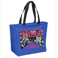 Leopard 2 Things I Don't Chase Cowboys And Tequila Western Gift Zip Tote Bag