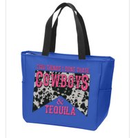 Leopard 2 Things I Don't Chase Cowboys And Tequila Western Gift Zip Tote Bag