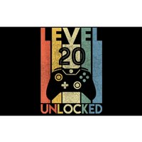 Level 20 Unlocked Shirt Funny Video Gamer 20th Birthday Gift Bumper Sticker