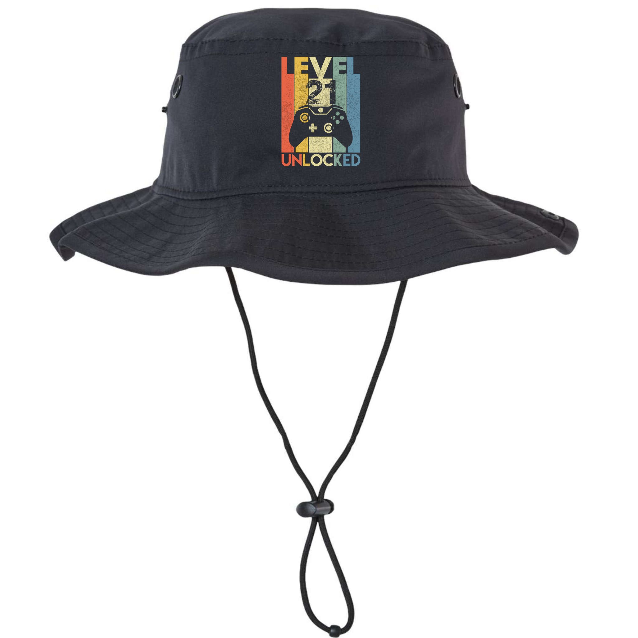 Level 21 Unlocked Awesome Video Game 21 Birthday Gift Bucket Hat