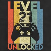 Level 21 Unlocked Awesome Video Game 21 Birthday Gift Hat