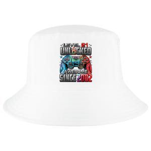 Level 21 Unlocked Awesome Since 2002 21st Birthday Gaming Cool Comfort Performance Bucket Hat