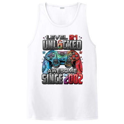 Level 21 Unlocked Awesome Since 2002 21st Birthday Gaming PosiCharge Competitor Tank