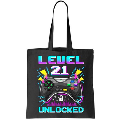 Level 21 Unlocked 21st Birthday Video Game Gift Birthday Gaming Bag