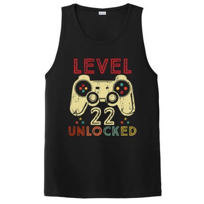 Level 22 Unlocked Birthday 22 Years Old Cool 22nd Bday Gifts PosiCharge Competitor Tank