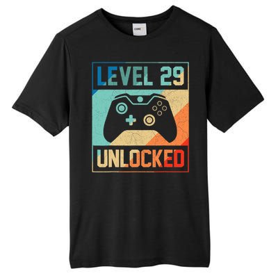 Level 29 Unlocked Video Gamer 29th Birthday Gifts Tee Tall Fusion ChromaSoft Performance T-Shirt