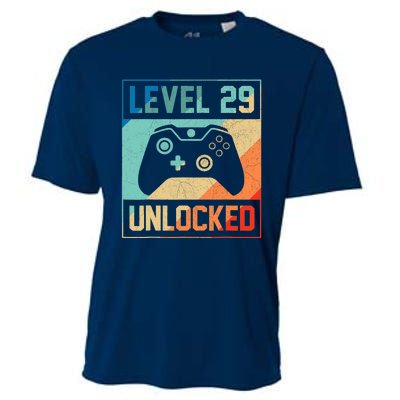 Level 29 Unlocked Video Gamer 29th Birthday Gifts Tee Cooling Performance Crew T-Shirt