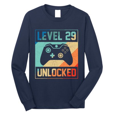 Level 29 Unlocked Video Gamer 29th Birthday Gifts Tee Long Sleeve Shirt