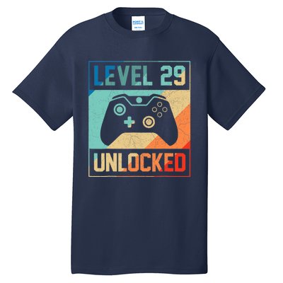 Level 29 Unlocked Video Gamer 29th Birthday Gifts Tee Tall T-Shirt