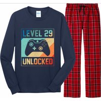 Level 29 Unlocked Video Gamer 29th Birthday Gifts Tee Long Sleeve Pajama Set