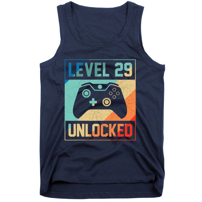 Level 29 Unlocked Video Gamer 29th Birthday Gifts Tee Tank Top